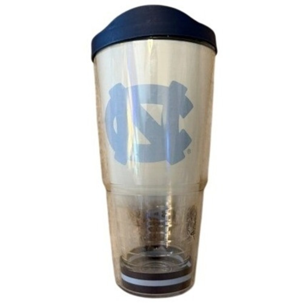 Tervis‎ UNC Tar Heels North Carolina Insulated Tumbler 24oz Navy Blue Lid Logo